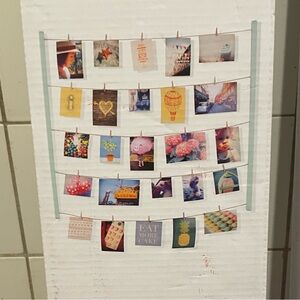 Umbra hangit photo displays in light turquoise